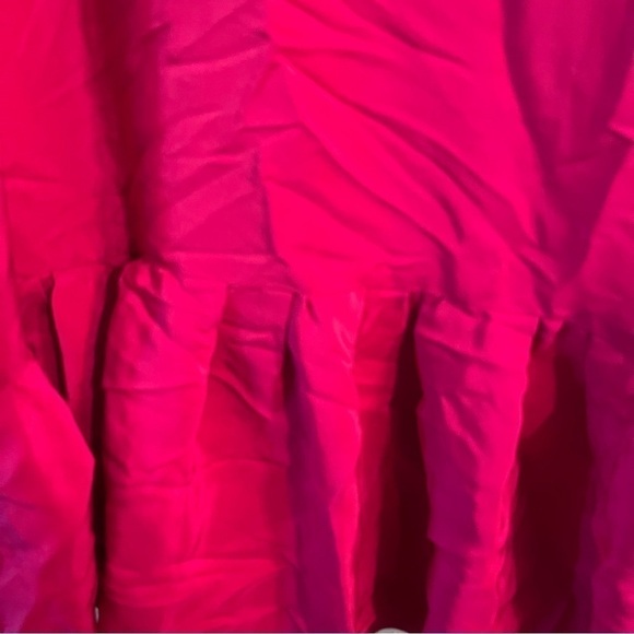 New with Tags Amanda Uprichard Magenta Sara Cut Out Dress Silk Size Small - Picture 5 of 7